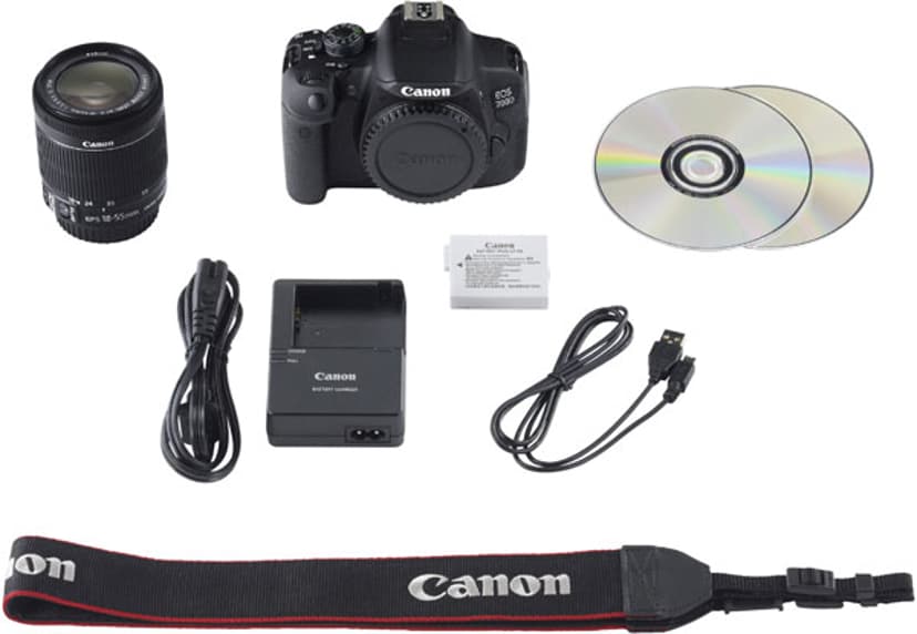 Canon EOS 700D + EF-S 18-55/3.5-5.6 IS STM + 8GB + Bag