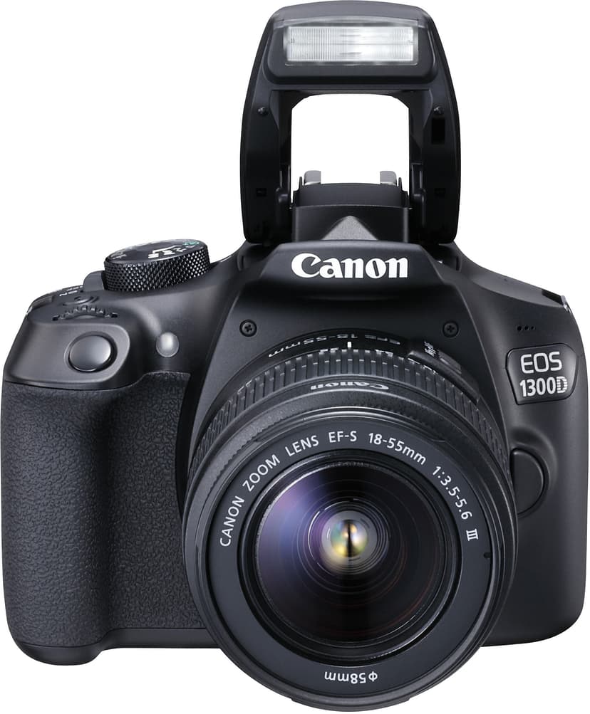 Canon EOS 1300D + EF-S + 75-300/4,0-5,6 III + 8GB + Taske (1160C047AA+0033X089) | Dustin.dk