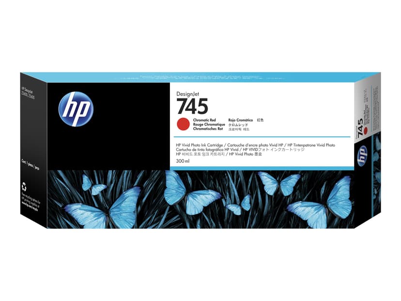 HP Bläck Chromatic Röd No.745 300ml - Z2600/Z5600