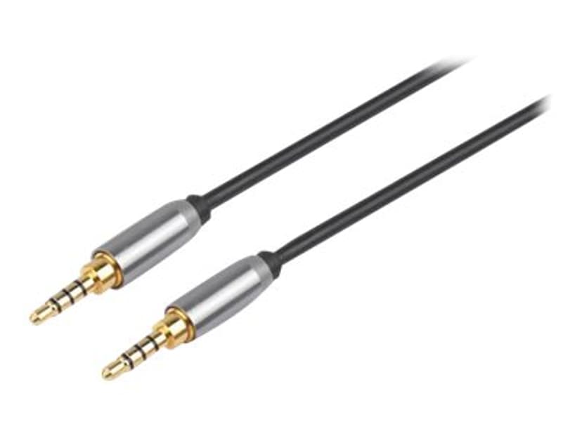 Prokord Ljudkabel 1m Mini-phone stereo 3.5 mm Hane Mini-phone stereo 3.5 mm Hane