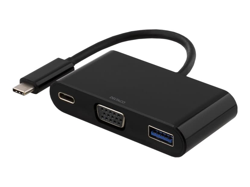Deltaco USBC-1068 extern videoadapter 1920 x 1080 VGA