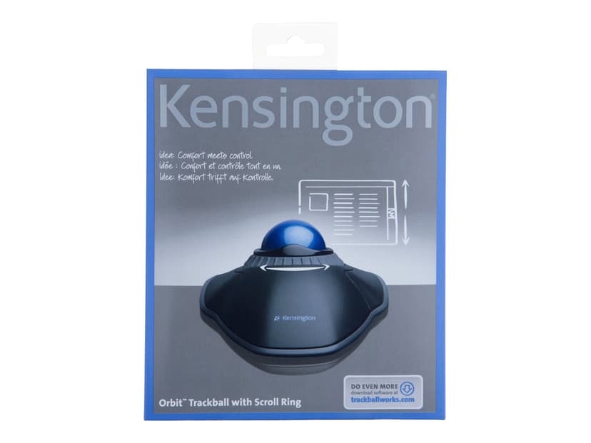 Kensington Orbit Kabelansluten Styrkula Svart