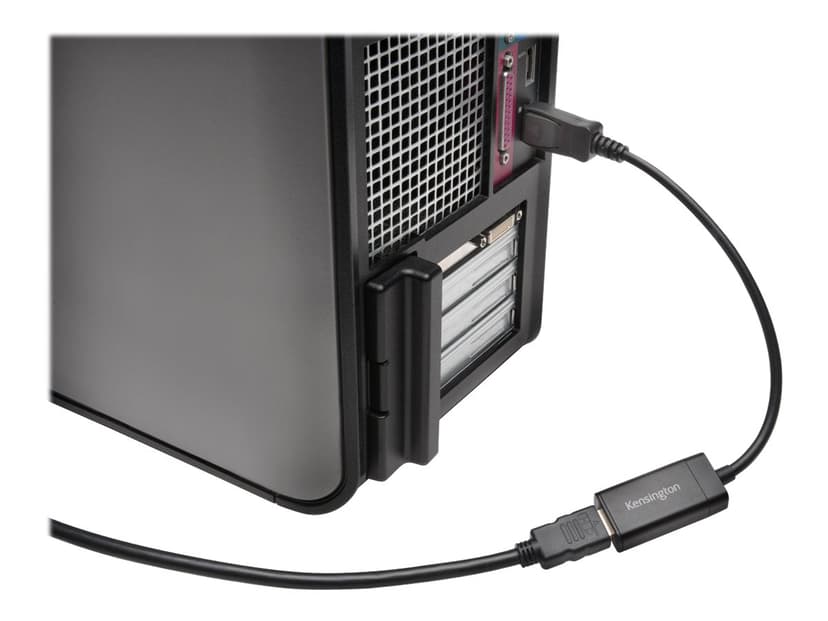 Kensington VP4000 4K Video Adapter DisplayPort 1.2 HDMI Musta