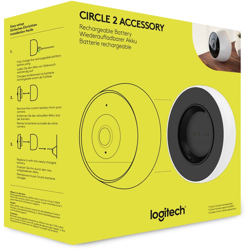 Logitech Circle 2 Rechargeable Battery 6700 mAh