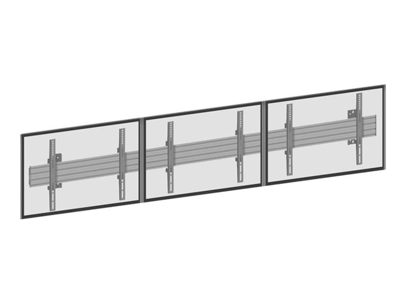 Multibrackets Fixed Pro Series -seinäkiinnike MBW3U – hopea