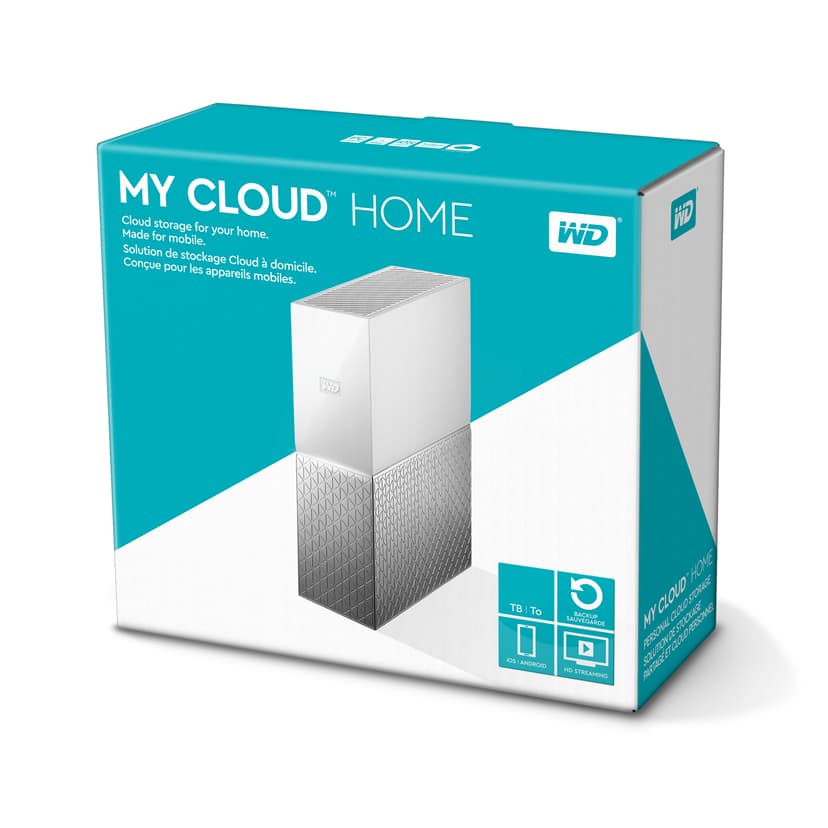 WD My Cloud Home 8TB Personlig molnlagringsenhet