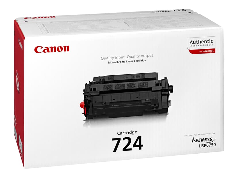 Canon Värikasetti Musta 724 6k - 6750DN