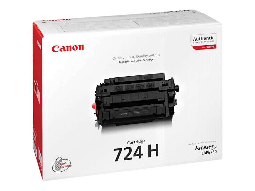 Canon Värikasetti Musta 724H 12,5k - 6750DN