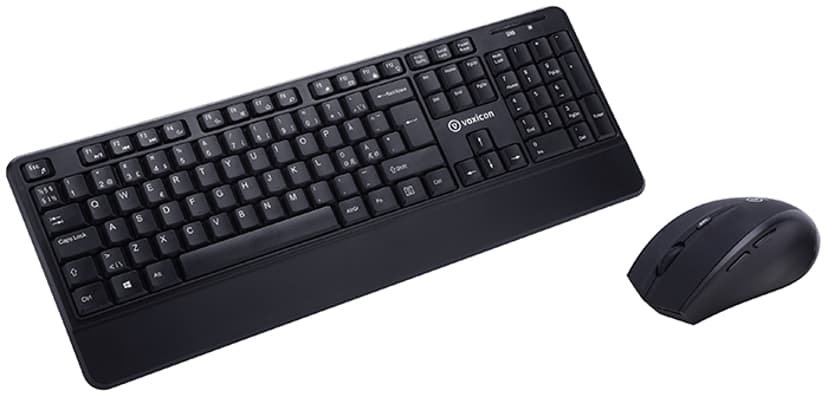 Acutek Wireless Keyboard en Mice 200Wlh Nordiska länderna Sats med tangentbord och mus