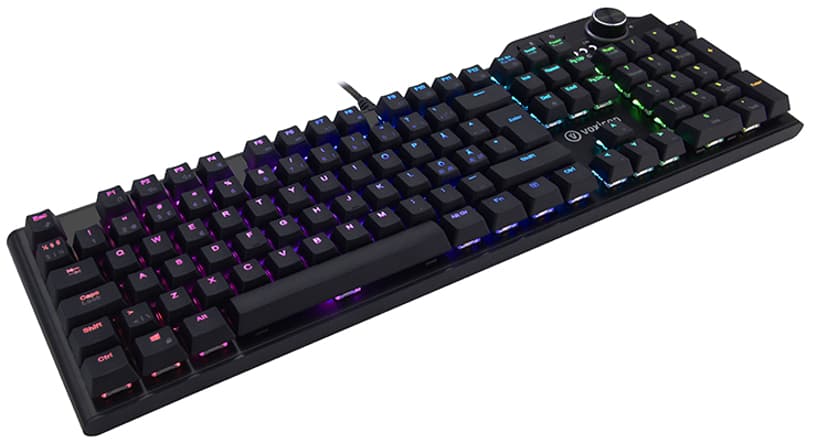 Voxicon Gaming Keyboard RGB Kabelansluten Nordisk Tangentbord