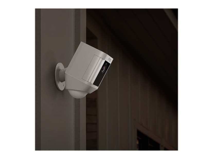 Ring Spotlight Kamera Med Batteri Vit