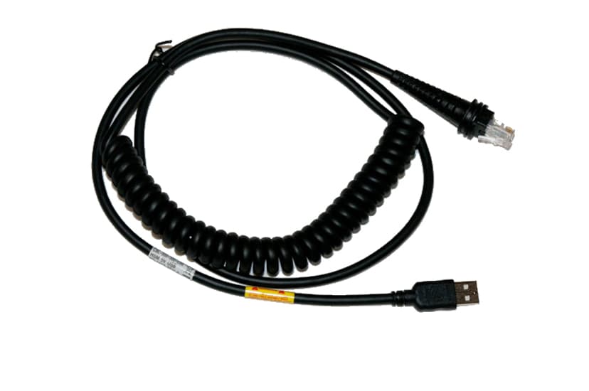 Honeywell Kaapeli-USB Coiled 5m musta 5V-Host Power 5m 4 nastan USB- A Uros