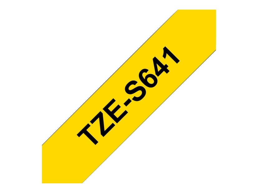 Brother Tape 18mm TZe-S641 Musta/Keltainen Extra Vahva