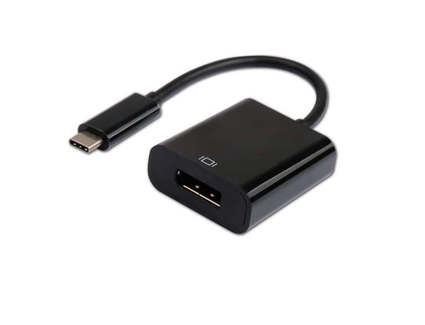 Prokord Prokord USB Type C Male - Displayport Female 0.1m Black USB-C Uros DisplayPort Naaras Musta