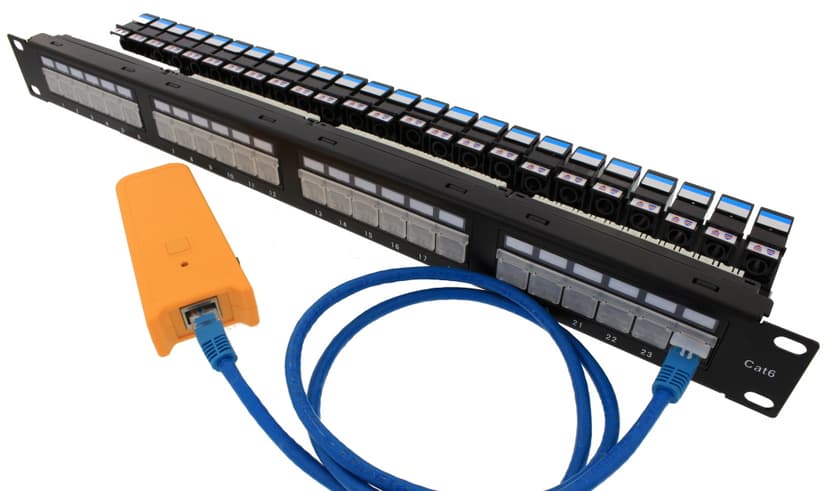 Direktronik Patchpanel 24 portar Osk rmad UTP CAT 6