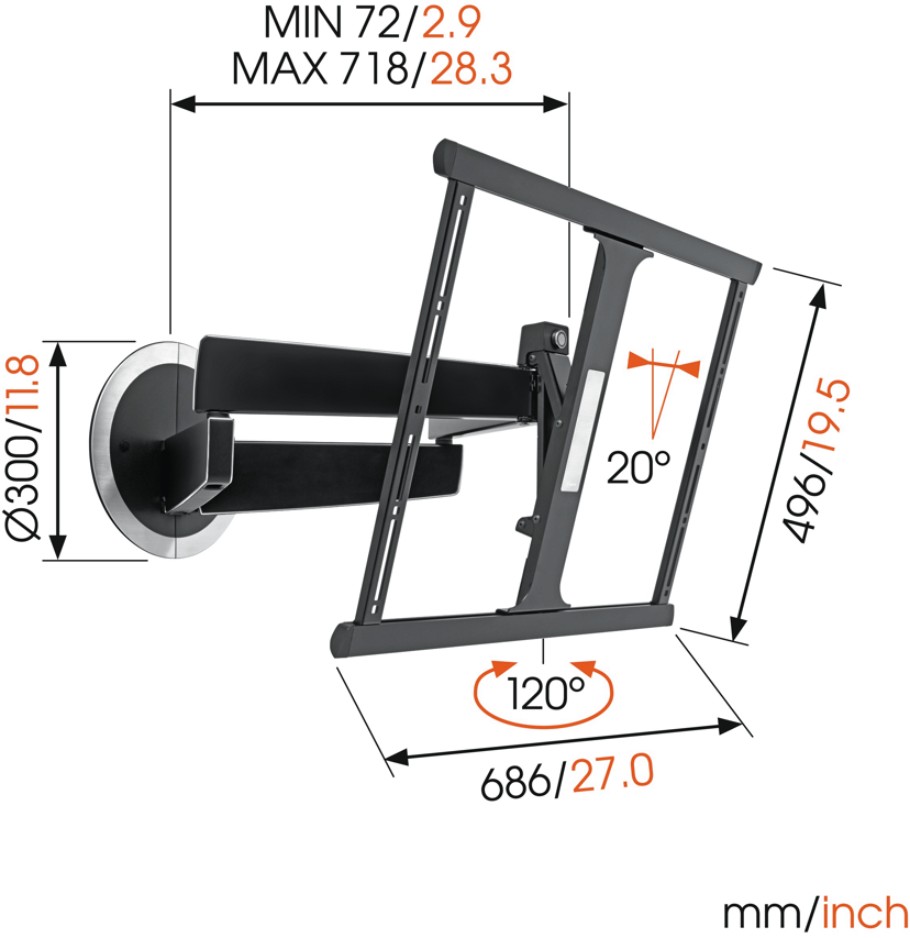 Vogel´s Designmount (Next 7345) – Svingbart TV-Veggfeste