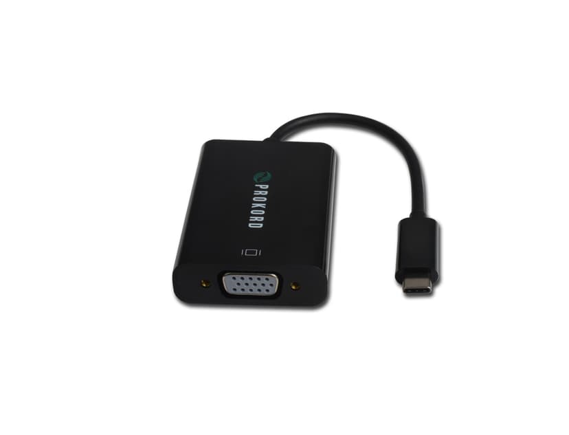 Prokord USB-C - VGA Adapter 0.15m 2048X1152@60Hz USB-C Uros VGA Uros