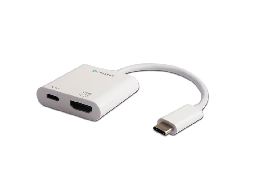 Prokord USB-C - HDMI Adapter 0.15m 4Kx2x@60Hz USB-C Charge USB-C Hane HDMI, USB-C Hona