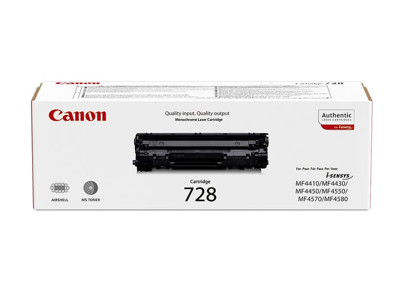 Canon Värikasetti Musta 728, 2,1k - MF4430