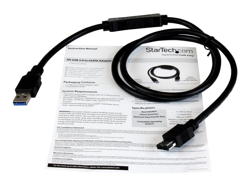 Startech USB 3.0 to eSATA Adapter Cable