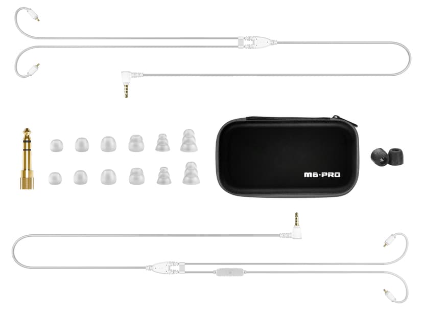 Mee Audio M6 Pro Gen2 Clear Kuulokkeet 3,5 mm jakkiliitin Stereo Läpinäkyvä