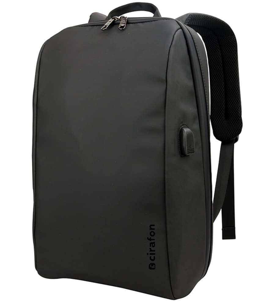 Cirafon Notebook Backpack City Slim 15.6" Musta