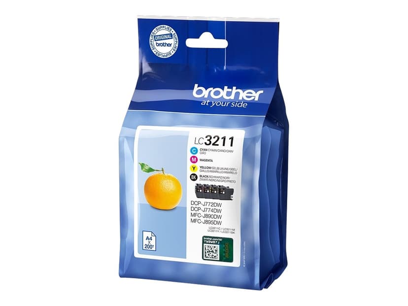 Brother Inkt Kit (BK/C/M/Y) LC-3211VALDR - DCP-J772DW/DCP-J774