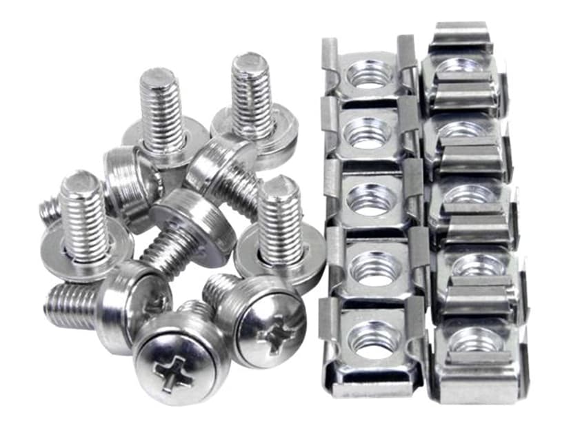 Startech 100Pkg M6 Mounting Screws & Cage Nuts
