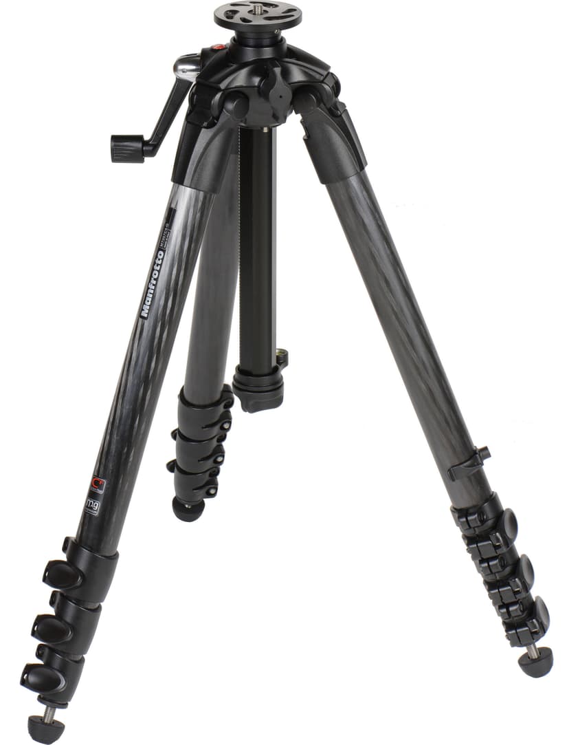 Manfrotto 057 Carbon Fibre 4 Section Tripod with Crank