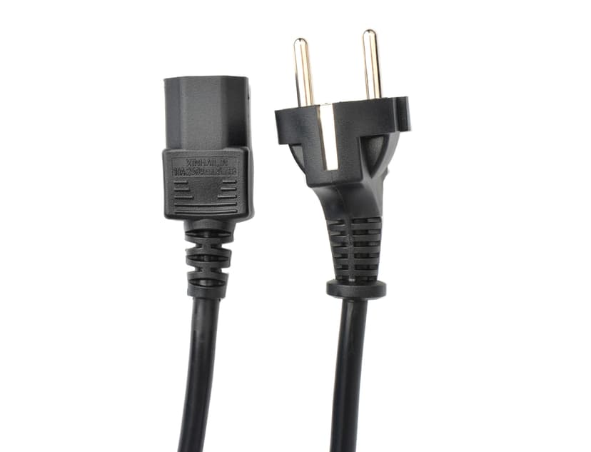 Prokord Strömkabel 1m Power CEE 7/7 Hane Power IEC 60320 C13
