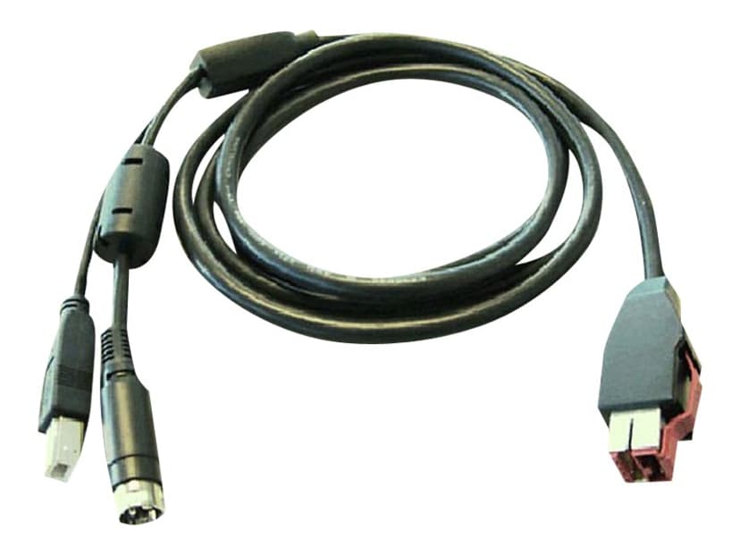 HP Virroitettu USB-kaapeli malleihin ElitePOS G1 Retail System; Engage One; RP3 Retail System; RP9 G1 Retail System Musta