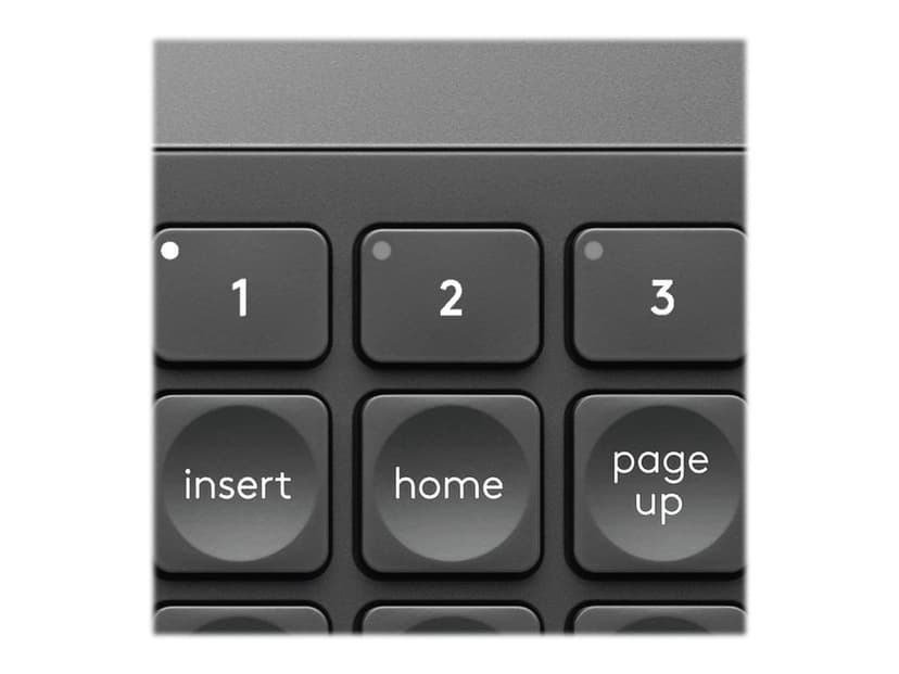 Logitech Craft Advanced with Creative Input Dial Trådlös Brittisk Grå Tangentbord