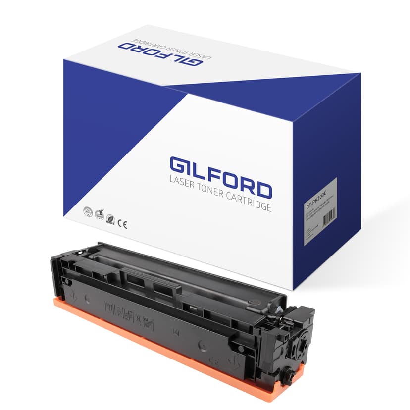 Gilford Värikasetti Syaani 203A 1.3K - Clj Pro M254/M280 Alternativ till: Cf541A