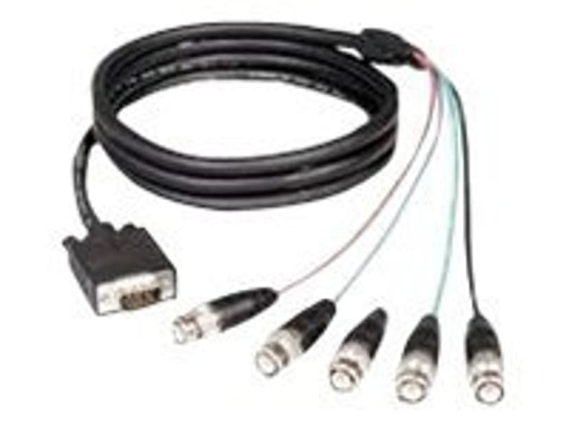 Microconnect Display cable 3m 15 pin HD D-Sub (HD-15) Uros BNC Uros