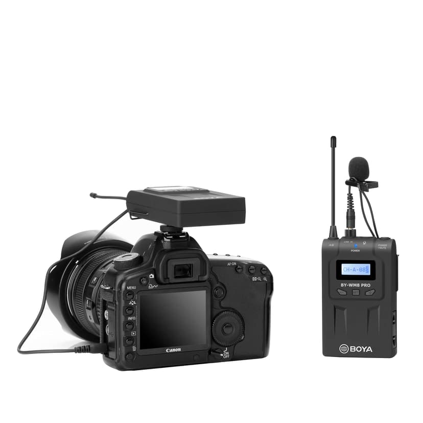 Boya Pro-K1 Wireless Receiver + Transmitter + Microphone Musta