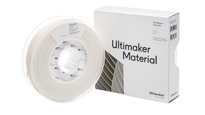 Ultimaker PLA Pearl White 2.85 mm NFC Tag - Spool - 750g