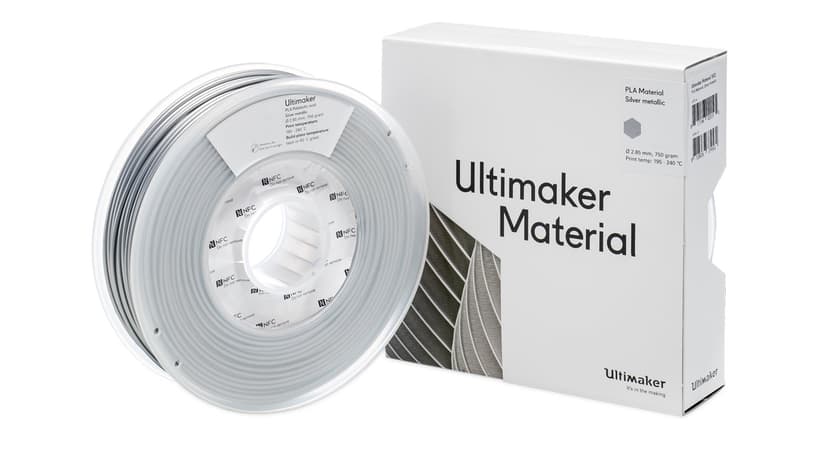 Ultimaker PLA Silver 2.85 mm NFC Tag - Spool - 750g