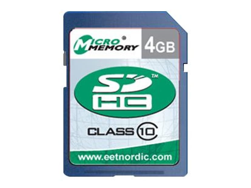 Micromemory 4GB Sdhc Card Class 10 - Mmsdhc10/4GB