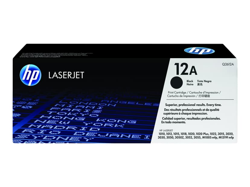 HP Värikasetti Musta 12A 2K - Q2612A