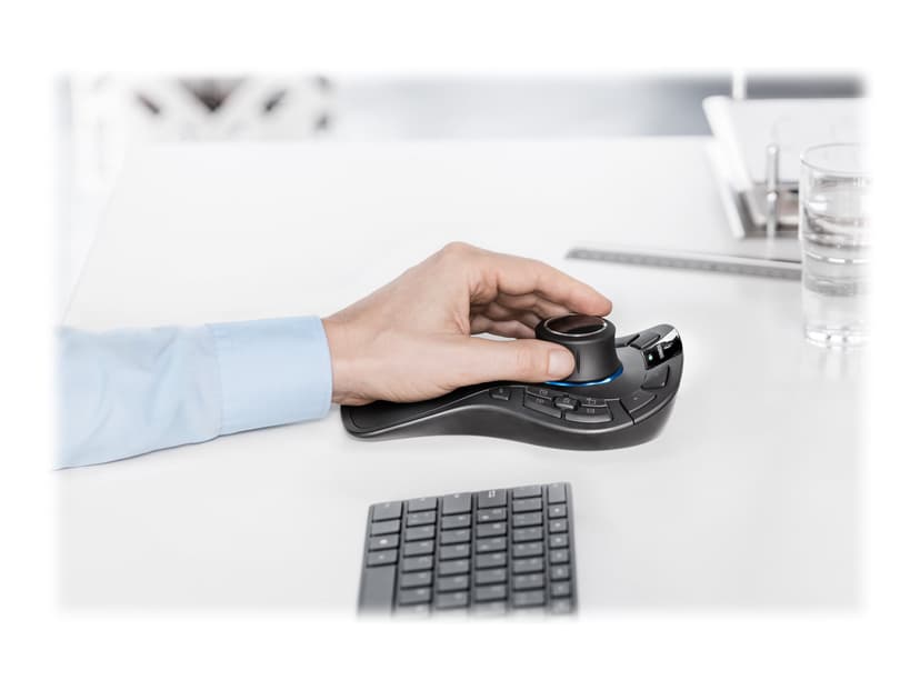 3DConnexion SpaceMouse Pro Wireless Trådlös 3D-mus Svart