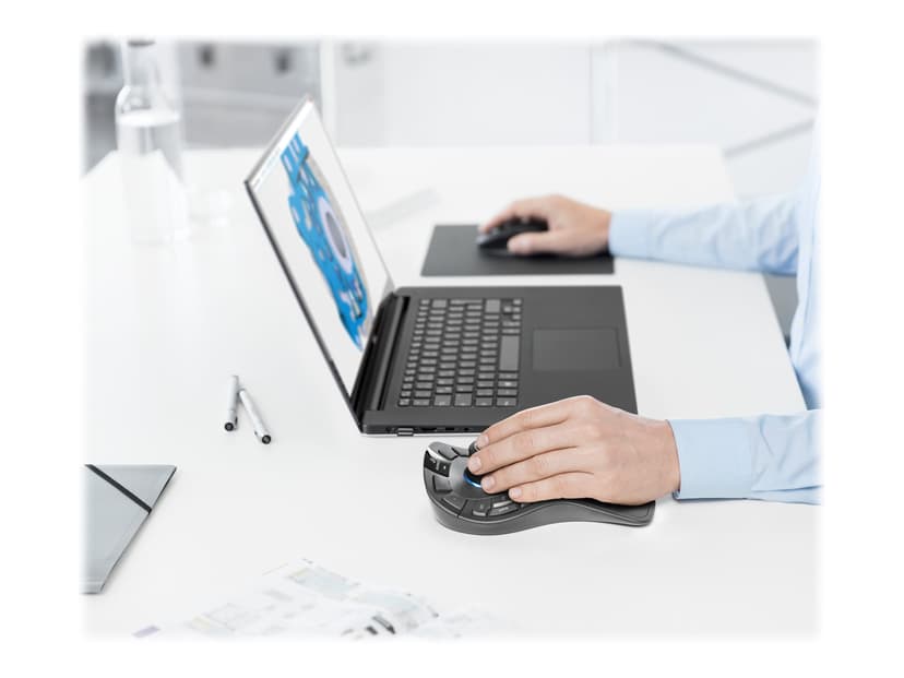 3DConnexion SpaceMouse Pro Wireless Trådlös 3D-mus Svart