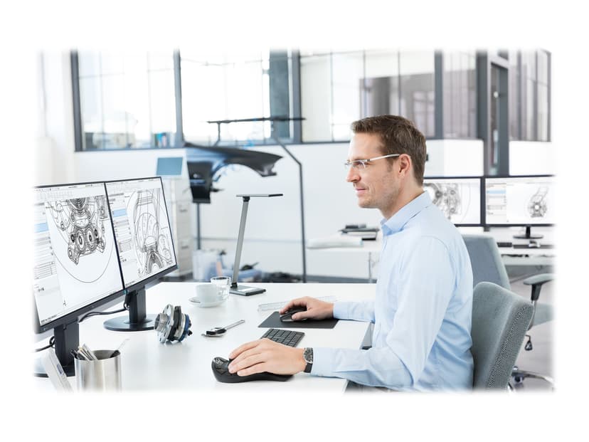 3DConnexion SpaceMouse Pro Wireless Trådløs 3D-mus Svart