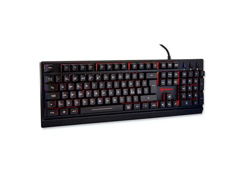 Voxicon Gaming Kit Professional Kabling Nordisk Sort Tastatur