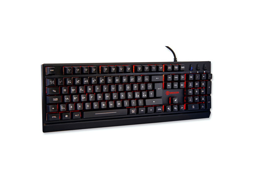 Voxicon Gaming Kit Professional Langallinen, USB Pohjoismaat Musta Näppäimistö