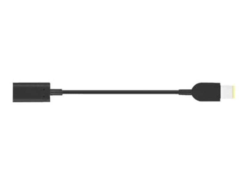 Lenovo USB-C to Slim-tip Cable Adapter 0.018m USB-C Slim-tip Musta