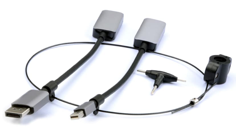 Prokord Video Adapter Kit Premium DP DisplayPort, DisplayPort Mini Uros HDMI Naaras Musta
