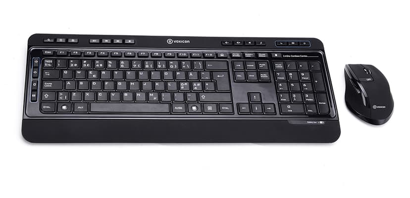 Voxicon Wireless Keyboard And Mice 290Wl Nordiska länderna Sats med tangentbord och mus