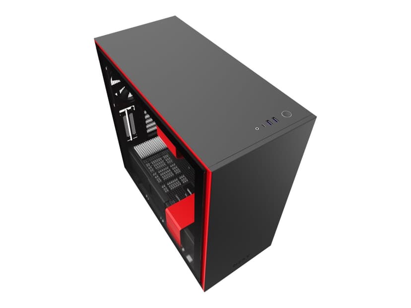 NZXT H series H710 Röd, Svart