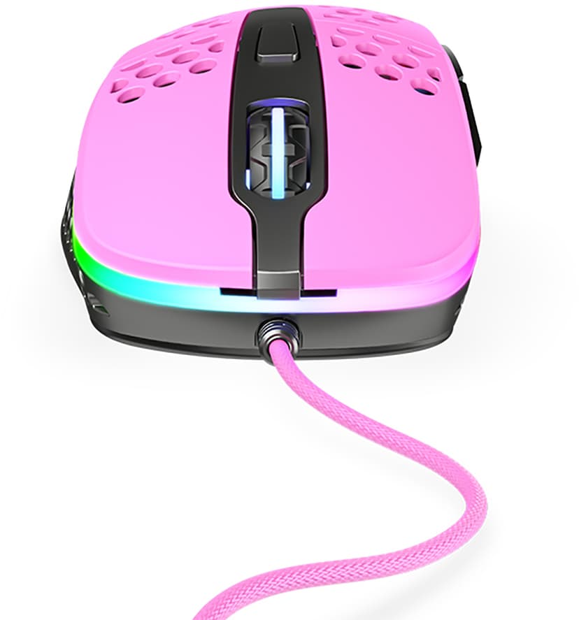 Xtrfy M4 RGB Gaming Mouse Pink Kablet 16,000dpi Mus Rosa