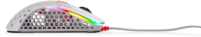 Xtrfy M4 RGB Gaming Mouse Retro Kablet 16,000dpi Mus Grå, Hvit, Rød